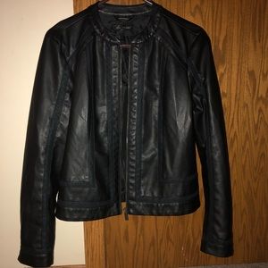Bacchini Faux Leather Jacket